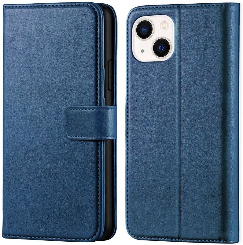ponyta Flip Cover for Iphone 13 Mini  (Blue, Dual Protection, Pack of: 1)