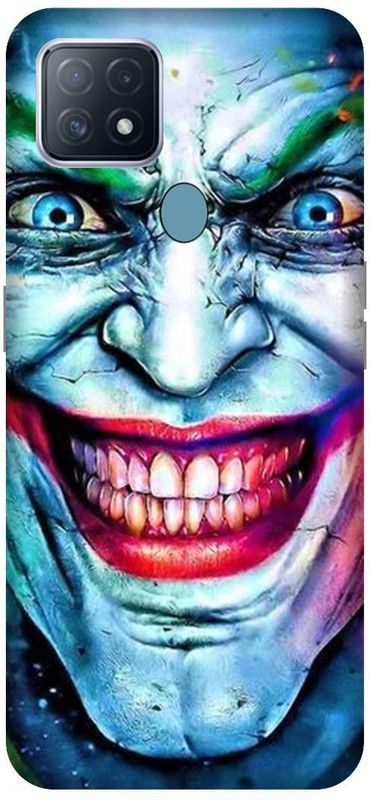 VS PRINT LINK Back Cover for OPPO A15s , CPH2179 ,The Joker,Batman ,Printed back cover  (Blue, Hard Case, Pack of: 1)