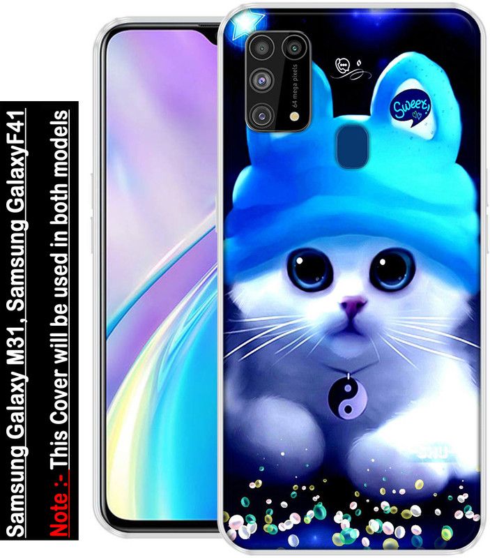 INDIALAND Back Cover for Samsung Galaxy F41, Samsung Galaxy M31  (Multicolor, Grip Case, Silicon, Pack of: 1)