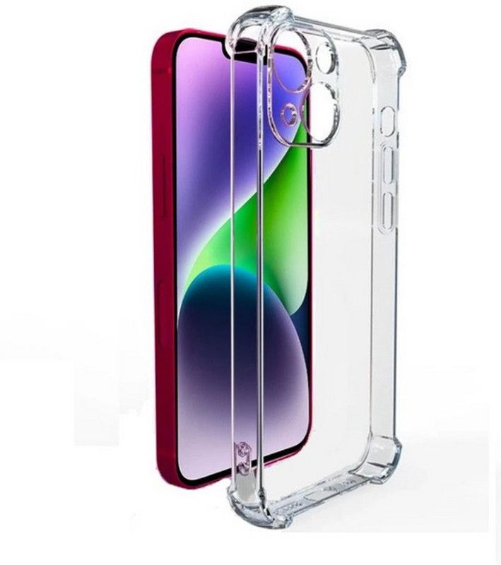 S-Softline Back Cover for Apple iphone 14, Bumper Case With Camera Cut Protector  (Transparent, Pack of: 1)