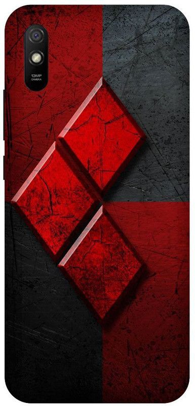 KARJUN Back Cover for Mi Redmi 9i, Red Diamond Multicolour Printed Back Cover  (Multicolor, Hard Case, Pack of: 1)