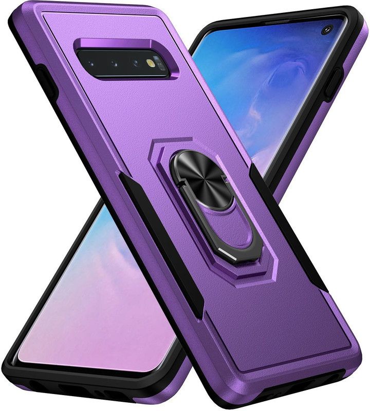 Bepak Back Cover for Samsung Galaxy S10  (Purple, Dual Protection, Pack of: 1)