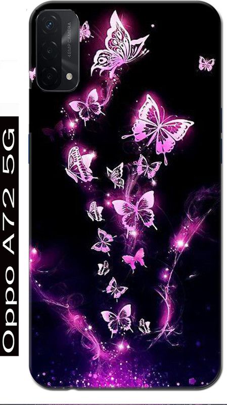 BIVAX Back Cover for VIVO A72 5G  (Black, Purple, Grip Case, Silicon, Pack of: 1)