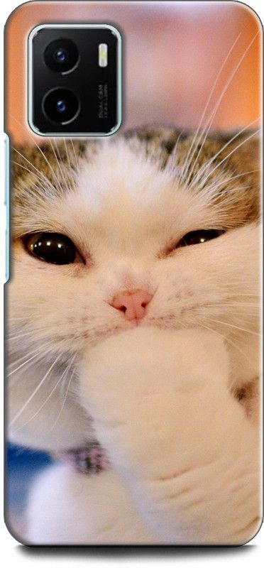 WallCraft Back Cover for Vivo Y15s, V2120 CAT, CUTE CATE, LITTILE CAT, BLUE EYES CAT, FUNNY  (Multicolor, Dual Protection, Pack of: 1)