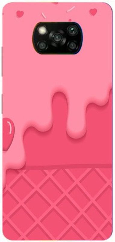 Fanny Back Cover for Poco X3 Pro  (Pink, Hard Case)