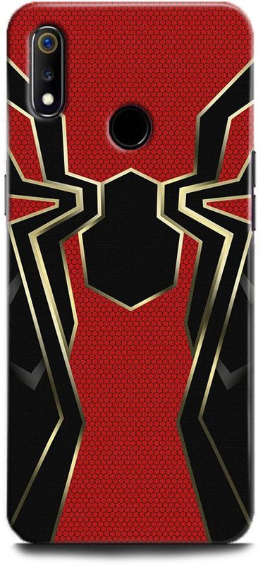 Afterglow Back Cover for Realme 3 Pro SPIDERMAN, POSTER, MARVAL, SUPERHERO, COMIC, PETER PARKER  (Multicolor, Shock Proof, Pack of: 1)