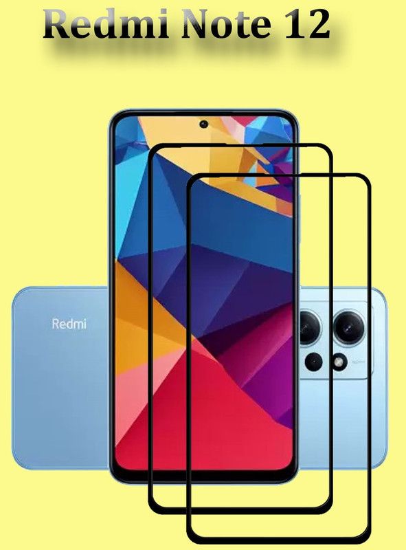 NSTAR Edge To Edge Tempered Glass for Redmi Note 12, REDMI Note 12 (6.67)  (Pack of 2)