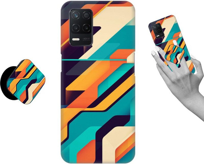 COBIERTAS Back Cover for Realme Narzo 30 Pro  (Multicolor, Cases with Holder, Pack of: 1)