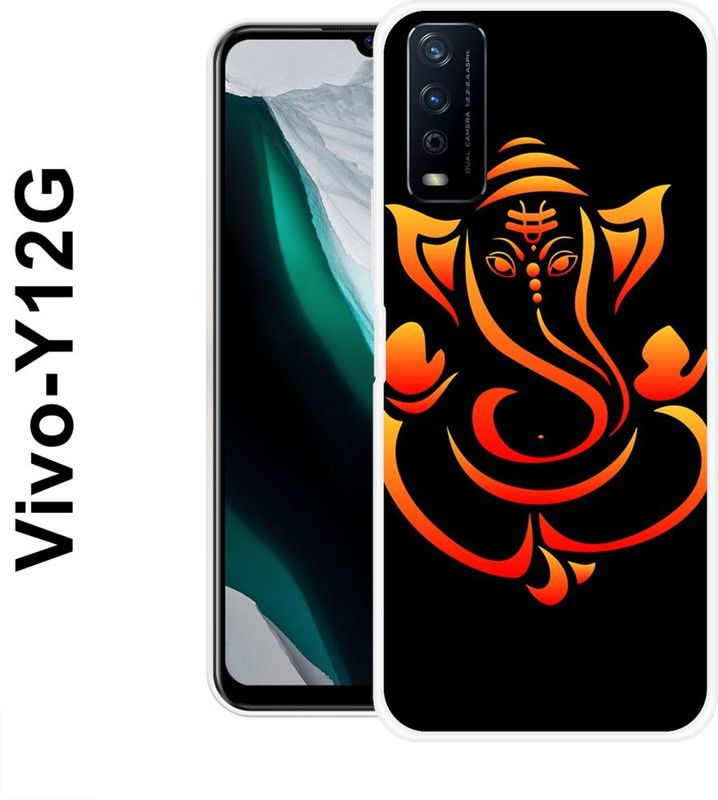 KUDI Back Cover for Vivo Y12S 2021, Vivo Y20, Vivo Y20i, Vivo Y20G, Vivo Y20A, Vivo Y20T  (Black, Orange, Grip Case, Silicon)