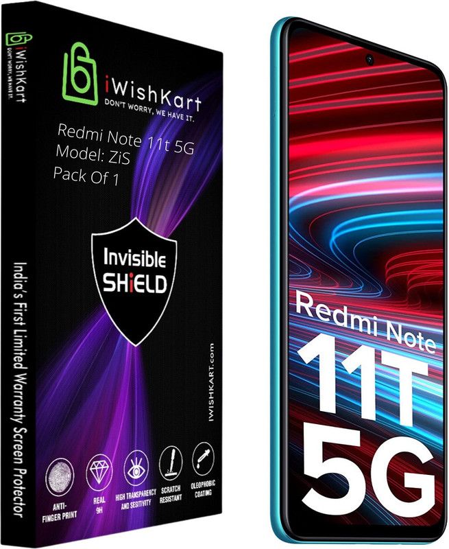 iWishKart Edge To Edge Screen Guard for Mi Note 11T, Mi Note 11T 5G, Mi Redmi Note 11T, Mi Redmi Note 11T 5G, REDMI Note 11T, REDMI Note 11T 5G  (Pack of 1)