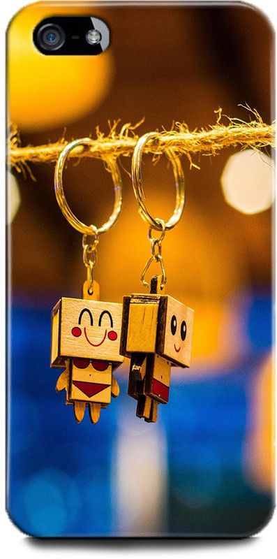 WallCraft Back Cover for Apple iPhone 5s CUTE KEYCHAIN, LOVE, FOREVER, COUPLES, CUTE  (Multicolor, Dual Protection, Pack of: 1)