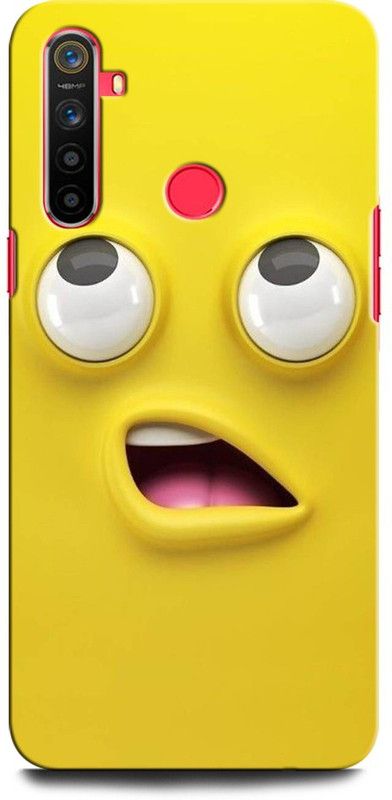GRAFIQE Back Cover for Realme 5i LOVE, SMILE, EMOJI, HAPPY, FUNNY, HEART  (Multicolor, Shock Proof)