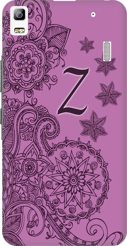 Coberta Case Back Cover for Lenovo A7000, Lenovo A7000 Turbo Back Cover Pink Name Alphabet Z Design Back Case For Lenovo A7000 Turbo By Coberta  (Multicolor, Pack of: 1)