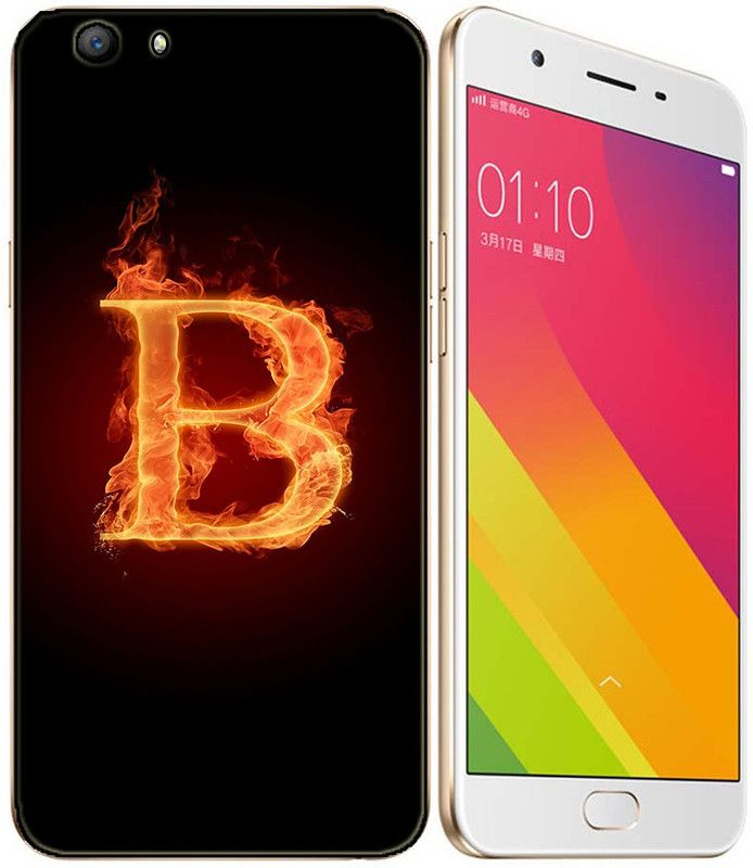 METOO Back Cover for Oppo F1S, Alphabet Designer Printed Back Cover, Print : 2  (Multicolor, Dual Protection, Silicon, Pack of: 1)