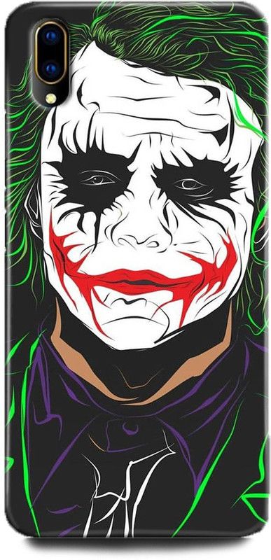 WallCraft Back Cover for Vivo V11 Pro, Vivo 1804 JOKER, ANIME, JACQUINN, DC COMIC, JOKER FACE  (Multicolor, Dual Protection, Pack of: 1)