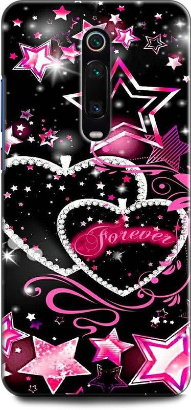 Wall Art Back Cover for Redmi K20 Pro HEARTS, LOVE HEARTS, LOVE, FOREVER  (Multicolor, Dual Protection, Pack of: 1)