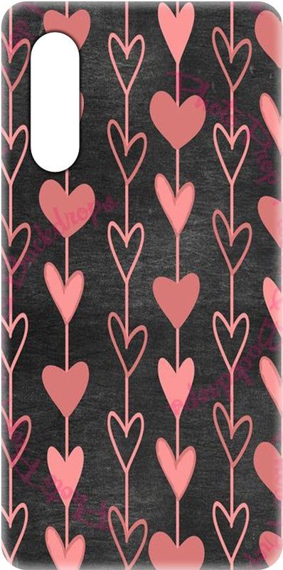 Smutty Back Cover for Vivo S1, 1907, V1907 - Hearts Print  (Multicolor, Hard Case, Pack of: 1)