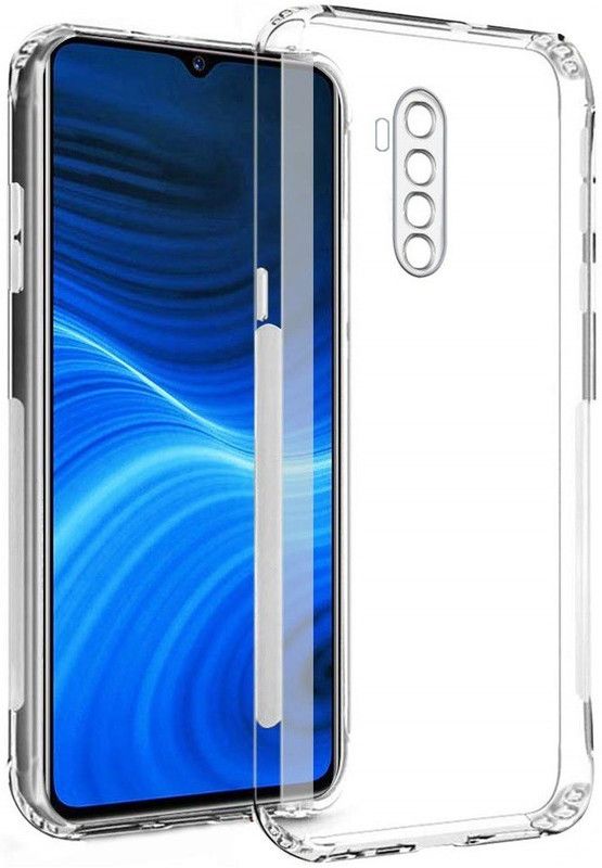 Phone Care Back Cover for OPPO Realme X2 Pro  (Transparent, White, Grip Case, Pack of: 1)