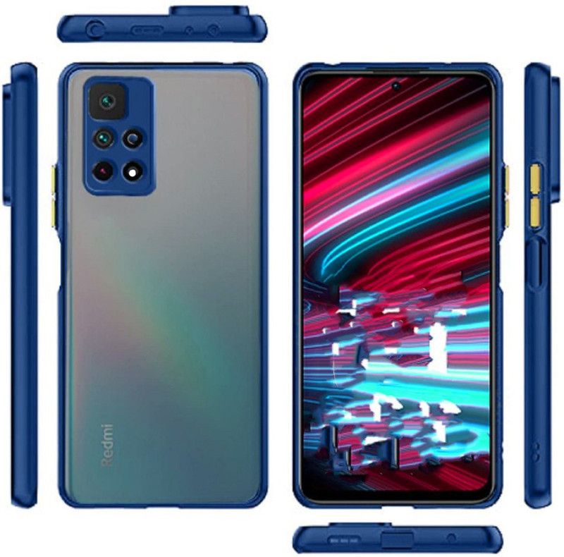 ASMANTIC Back Cover for Mi Redmi Note 11 4G  (Blue, Pack of: 1)