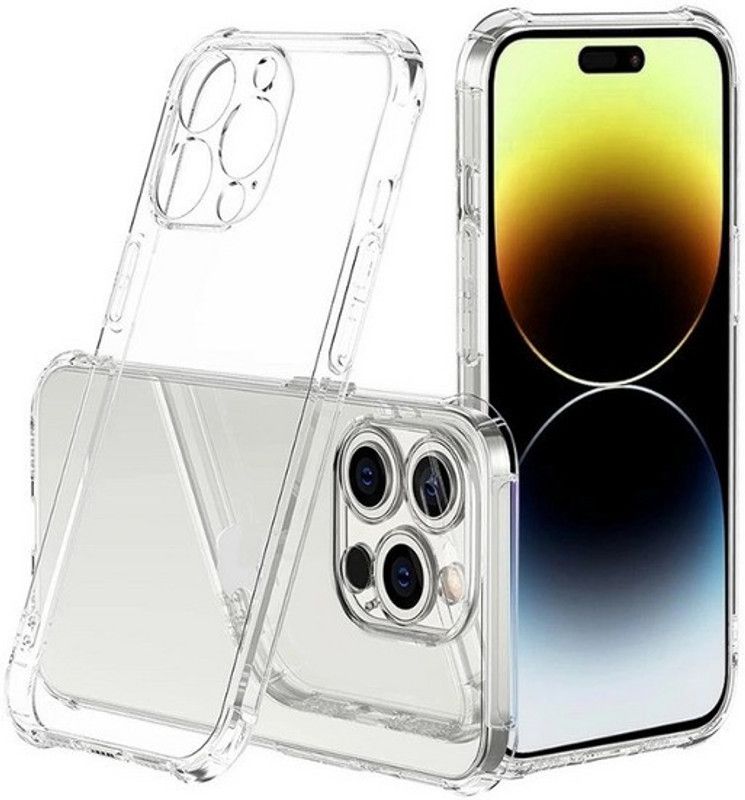 S-Softline Back Cover for Apple iphone 14 Pro Max, Specially Designed To Cover And Protect  (Transparent, Pack of: 1)