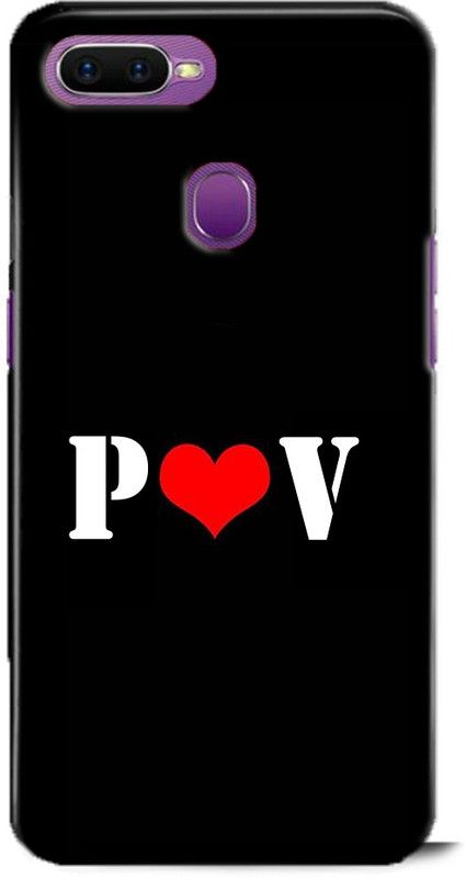 Afterglow Back Cover for Oppo F9 P V, P LOVES V, NAME, LETTER, ALPHABET, PV LOVE, HART  (Multicolor, Shock Proof, Pack of: 1)