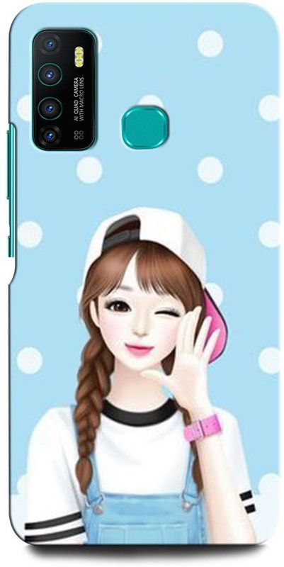 INTELLIZE Back Cover for Infinix Hot 9 MODERN, GIRL, GARDEN, NATURE, CUTE, LOVELY, BUTTERFLY  (Multicolor, Hard Case, Pack of: 1)