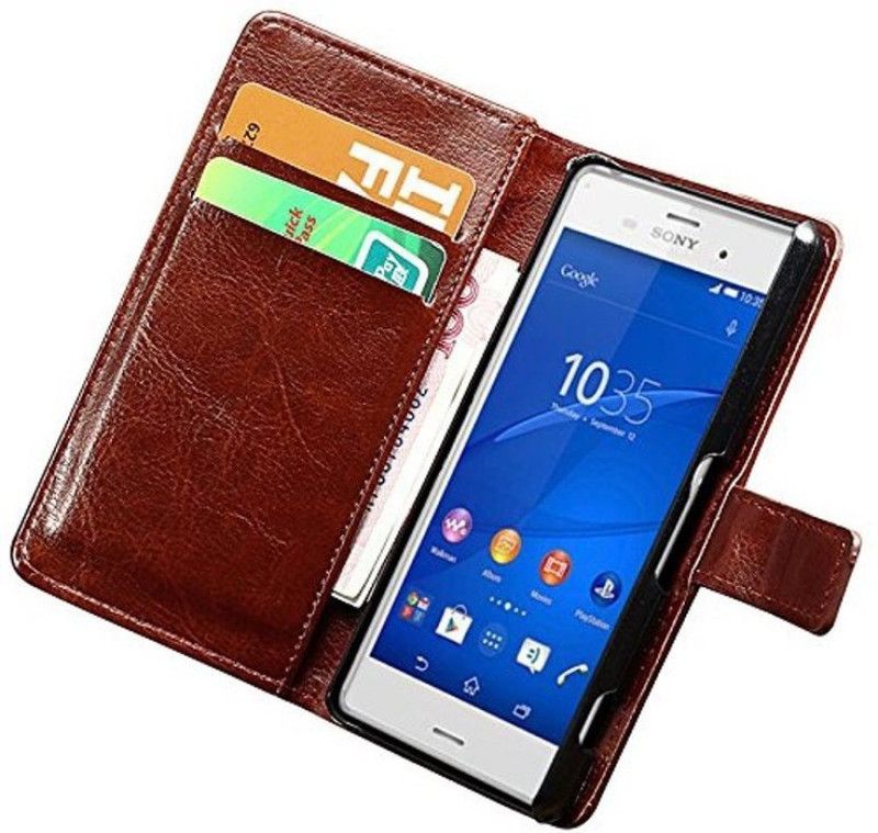 Defeater Flip Cover for Realme 2 Pro  (Brown, Pack of: 1)