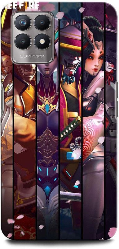 GRAFIQE Back Cover for Realme Narzo 50 MARVEL FUTURE FIGHT, GAME, FREEFIRE  (Multicolor, Shock Proof, Pack of: 1)
