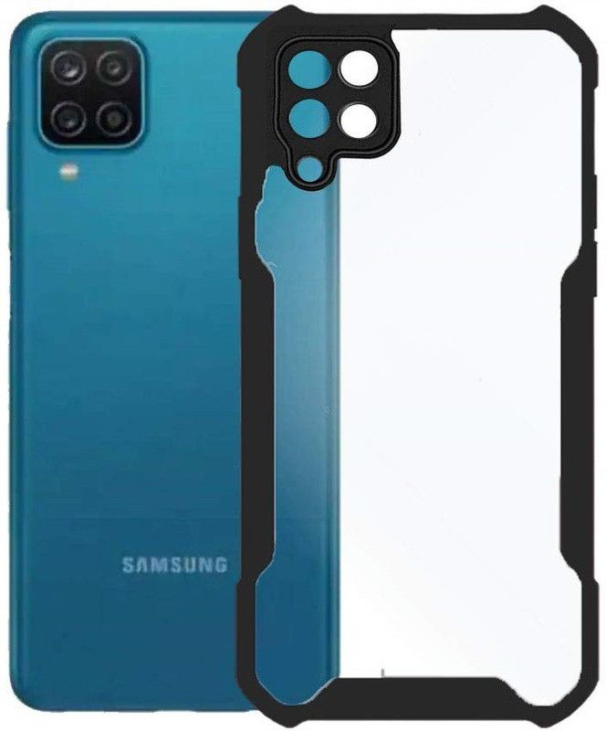 Phone Back Cover Flip Cover for Samsung M42 5G, Galaxy M42 5G  (Black, Transparent, Grip Case, Pack of: 1)