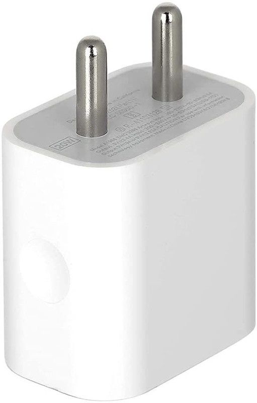 eKus NA 0.5 A Mobile 20W Type-C Fast Charger Adapter for For 13, 12, 11 & pro Series Charger  (White)