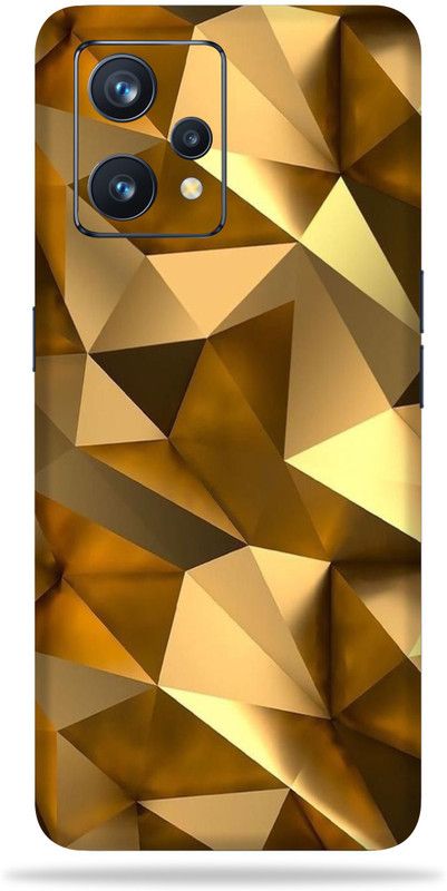 gizmo Realme 9 pro 5g Mobile Skin  (Golden Polygon multicolor skin with ultra matte finish)