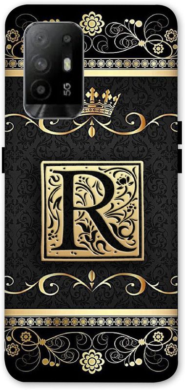 A1 Prints Back Cover for Oppo F19 Pro+  (Gold, Hard Case, Pack of: 1)