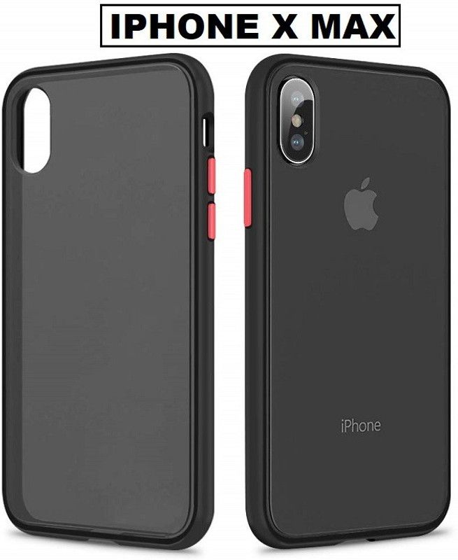Coverskart Back Cover for Apple iPhone XS Max  (Black, Dual Protection, Silicon, Pack of: 1)