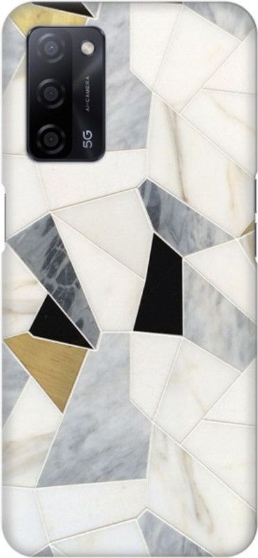 COBIERTAS Back Cover for Oppo A55 5G  (Grey, White, Hard Case, Pack of: 1)