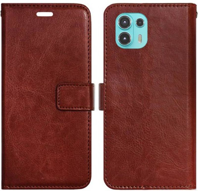Mxkart Flip Cover for Moto EDGE 20 Fusion  (Brown)