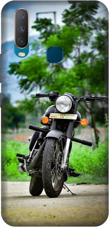 Thecoverking Back Cover for Vivo Y15 (Royal enfield,bike,racing bike,cases cover  (Multicolor, Waterproof, Pack of: 1)