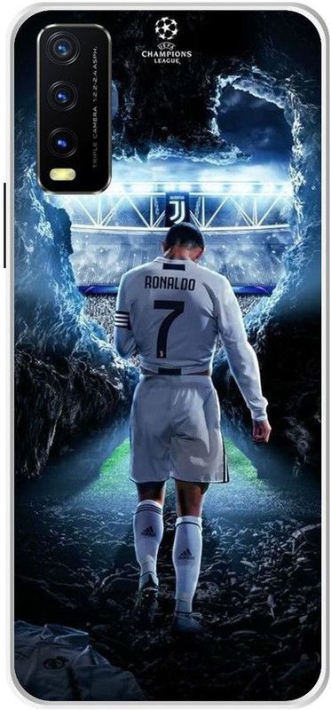 VS PRINT LINK Back Cover for VIVO Y20T \ V2129 \ Ronaldo, Cristiano, Football, Printed Back Cover  (Blue, Hard Case, Pack of: 1)