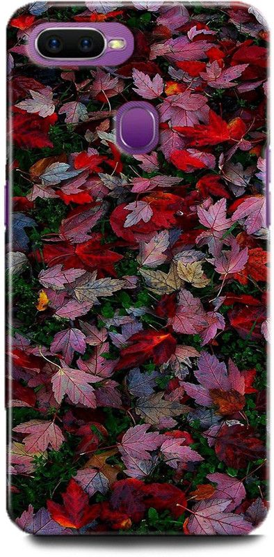 Afterglow Back Cover for Oppo A7 RED LEAVES, FALL, LEAVES,RED  (Multicolor, Shock Proof)