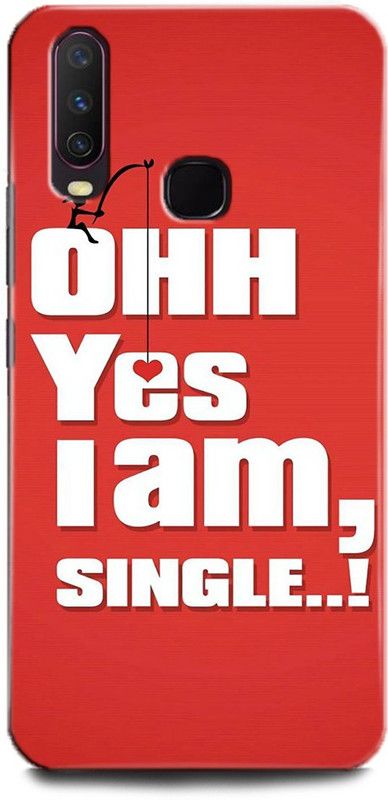play fast Back Cover for Vivo Y12/1904 IAM SINGAL PRINTED  (Multicolor, Hard Case, Pack of: 1)