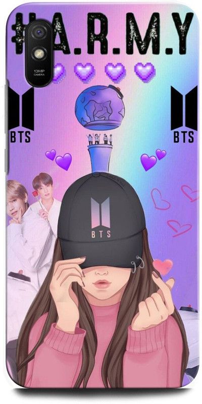 ORBIQE Back Cover for Redmi 9A M2006C3LI BTS X ARMYJUNGSHOOK, KOREAN, HEARTBEAT, BTS, BEAT, SINGER  (Multicolor, Shock Proof, Pack of: 1)