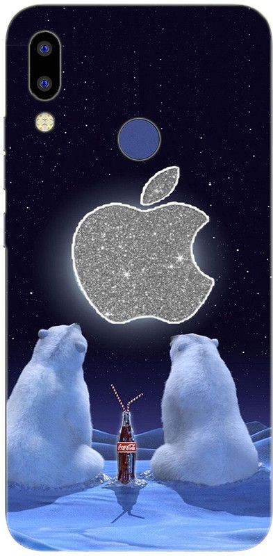 METOO Back Cover for Tecno id5a, Panda, Bear, Apple Design Back Cover_Print_419  (Multicolor, Dual Protection, Silicon, Pack of: 1)