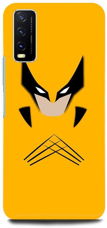 ZIGTOZAG SHOPPE Back Cover for vivo Y20T , PD2093F_EX/V2129, XMEN, WOLVERINE, HUGH,HUGHJACKMAN, LOGAN  (Yellow, Hard Case)