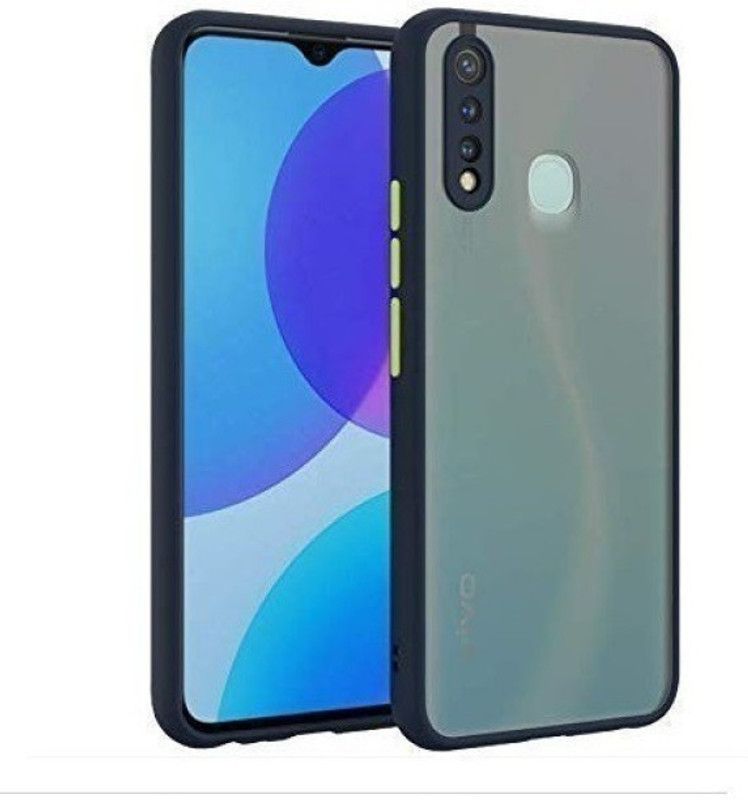 ALONZO Back Cover for Vivo U10  (Blue, Camera Bump Protector, Pack of: 1)