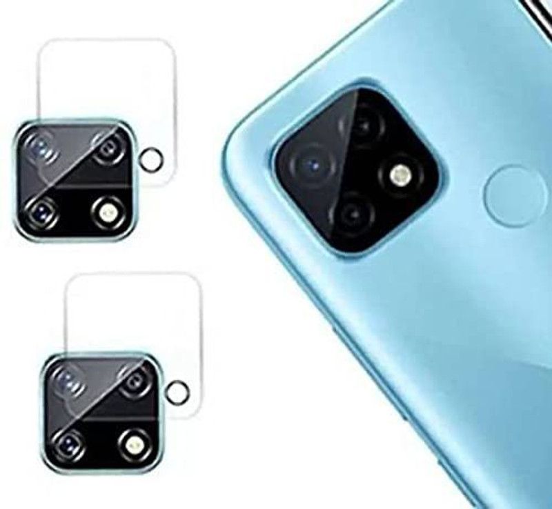 Transparent Back Camera Lens Glass Protector for Bii Realme c25  (Pack of: 2)