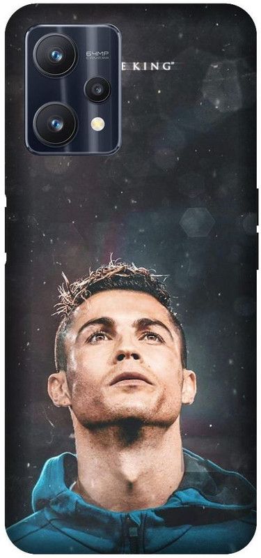 VS PRINT LINK Back Cover for Realme 9 Pro (5G) , RMX3471 ,Ronaldo, Cristiano, Football, Printed Back Cover  (Blue, Hard Case, Pack of: 1)