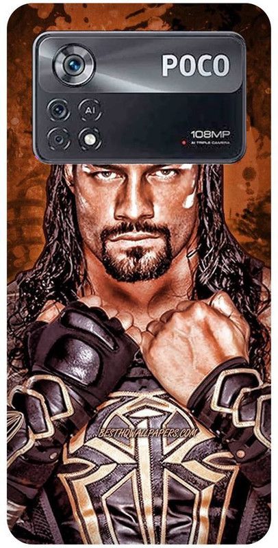 play fast Back Cover for POCO X4 Pro 5G, ROMAN, REIGNS, WWE, PLAYER  (Brown, Hard Case, Pack of: 1)