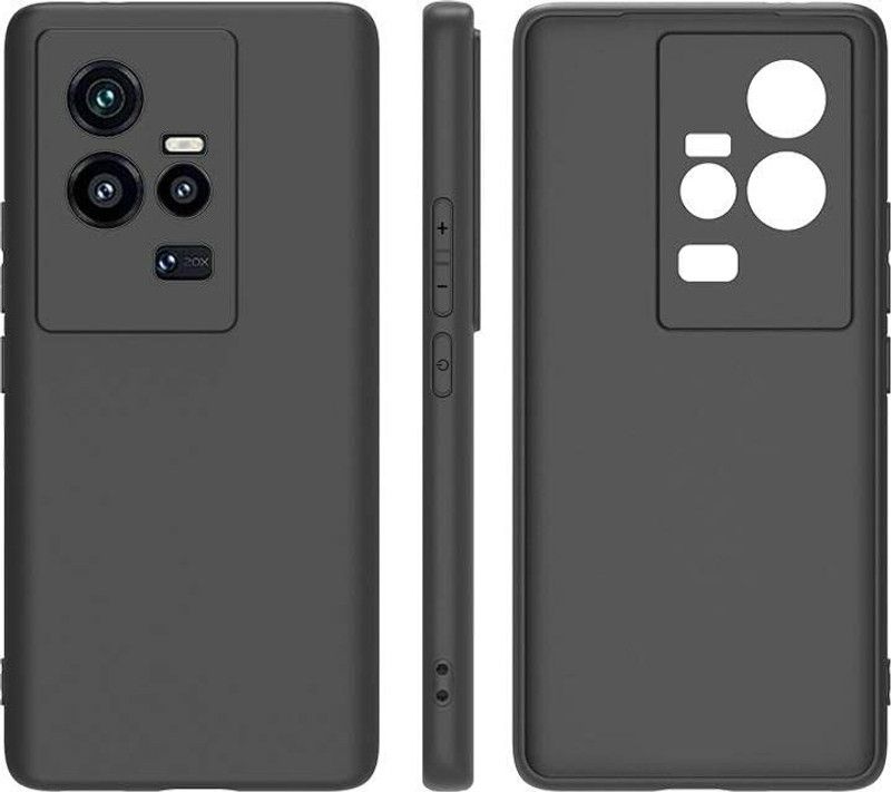 Caseline Back Cover for IQOO 11 5G , iQOO 11 5G  (Black, Grip Case, Silicon, Pack of: 1)