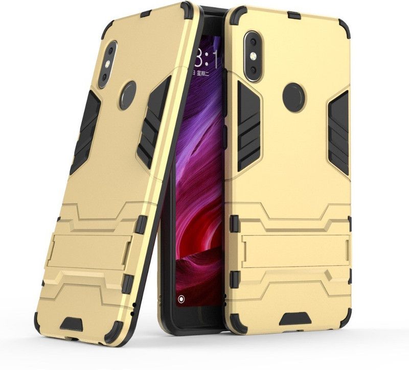 Zobrix Back Cover for Mi A2  (Gold, Shock Proof, Pack of: 1)