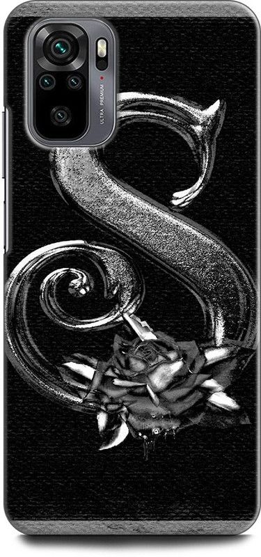 KEYCENT Back Cover for REDMI Note 10 S, S LETTER, S NAME, S ALPHABET, DESIGN  (Multicolor)
