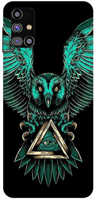 URCHIN Back Cover for Samsung M30s owl, illuminati owl, cool, tranding, bird, fire, fantacy  (Multicolor, Shock Proof)